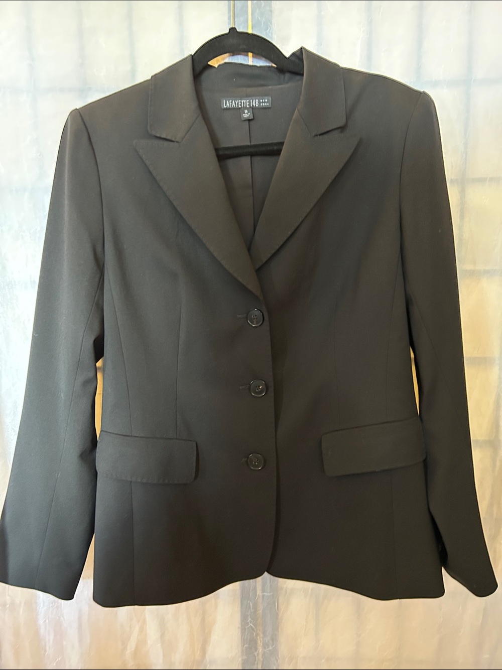 Lafayette 148 New York Black Women's Classic Tailored Blazer